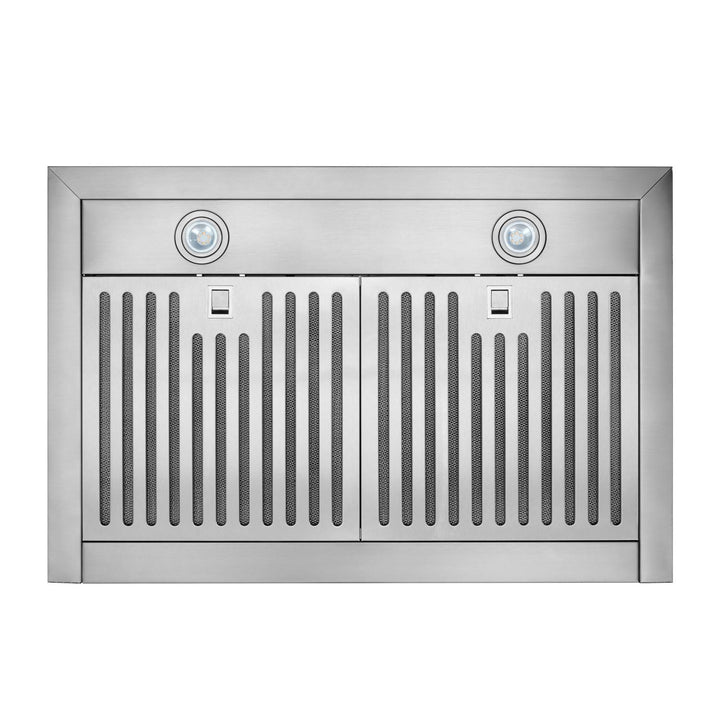 BROAN BWP2244SS 24-Inch Convertible Wall-Mount Pyramidal Chimney Range Hood, 450 MAX CFM, Stainless Steel