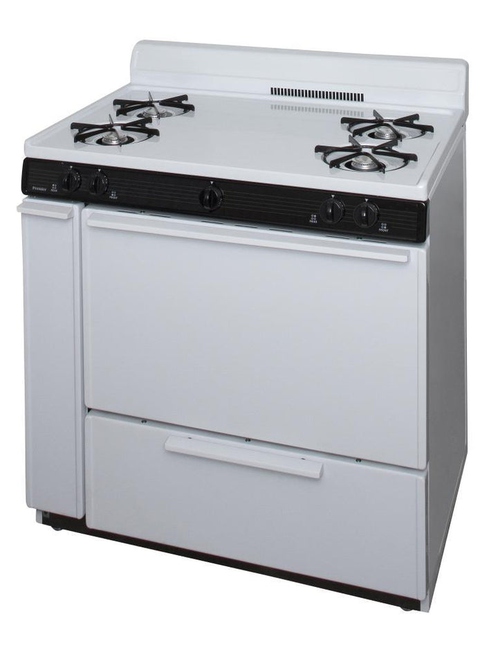 PREMIER SLK100WP 36 in. Freestanding Gas Range in White