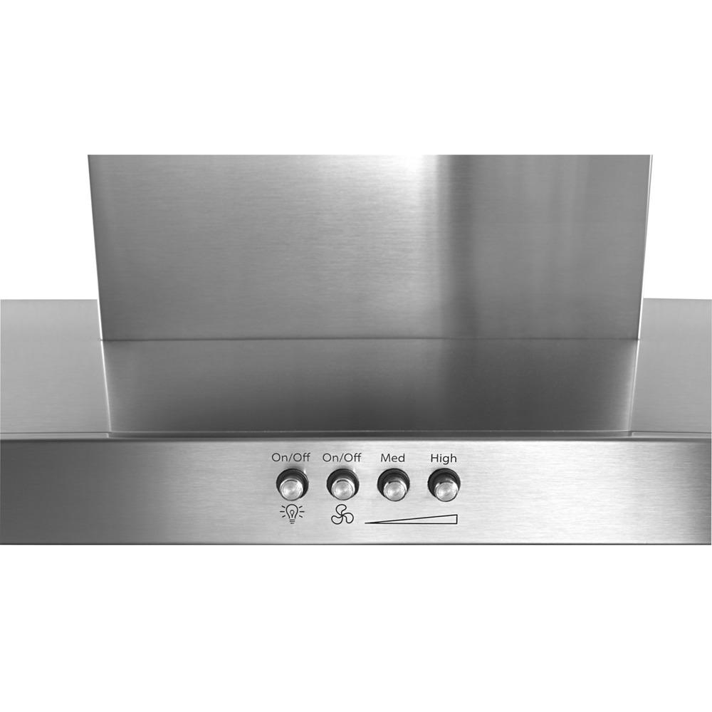 WHIRLPOOL WVW57UC0FS 30" Stainless Steel Wall Mount Flat Range Hood