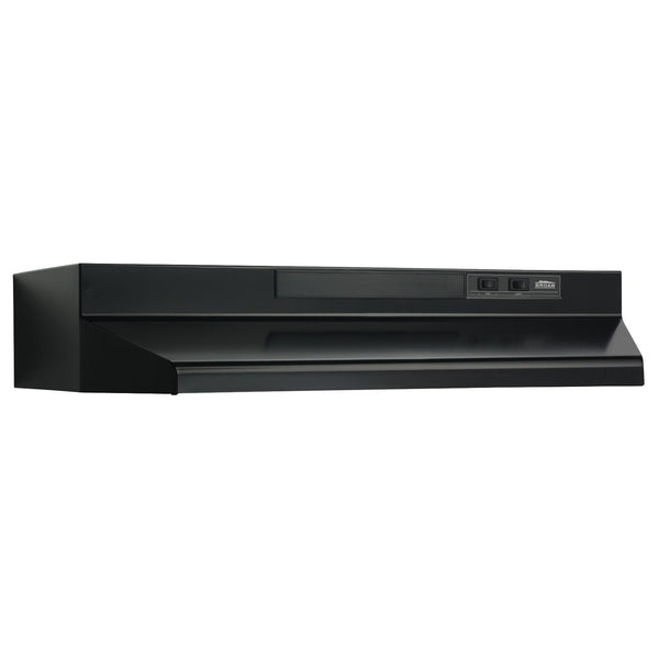 BROAN F403023 30-Inch Convertible Under-Cabinet Range Hood, 230 Max Blower CFM, Black