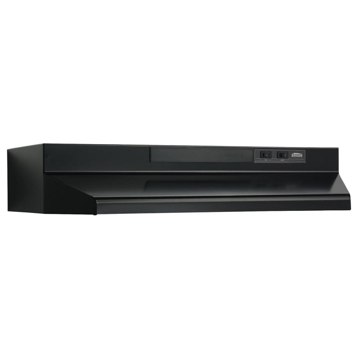 BROAN F403623 36-Inch Convertible Under-Cabinet Range Hood, 230 Max Blower CFM, Black