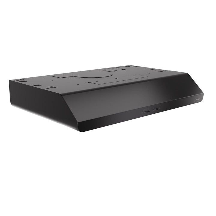 BROAN BKSH130BL Broan 30-Inch 300 Max Blower CFM 5.0 Sones Black Range Hood