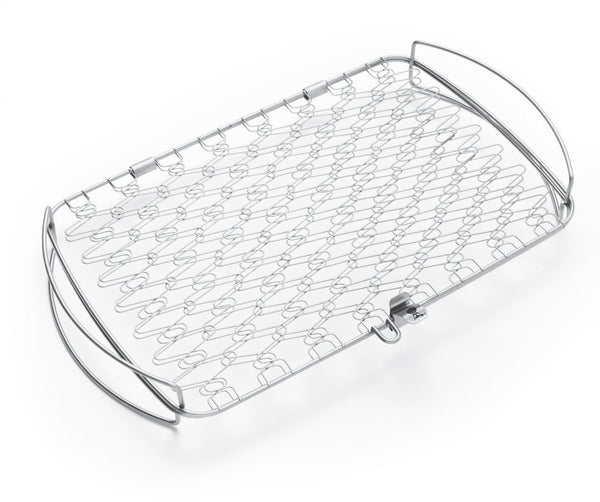 WEBER 6471 WEBER ORIGINAL - Large Stainless Steel Fish Basket