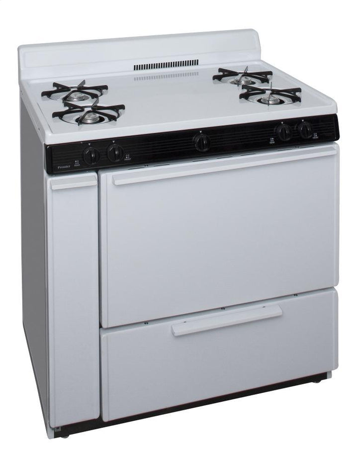 PREMIER SLK100WP 36 in. Freestanding Gas Range in White