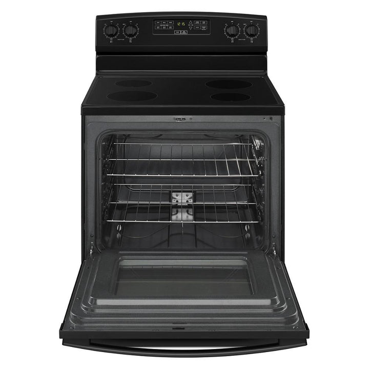 AMANA AER6303MFB 30-inch Amana R Electric Range with Extra-Large Oven Window