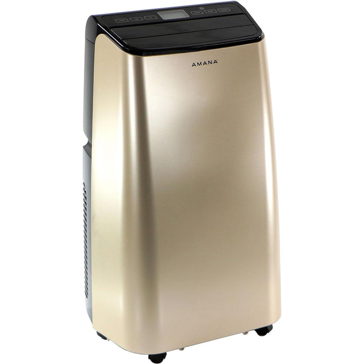 AMANA AMAP121AD2 Portable Air Conditioner with Remote Control in Gold/Black for Rooms up to 500 -Sq. Ft.