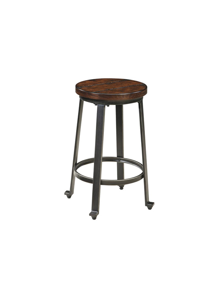 ASHLEY FURNITURE D307SDCA Challiman - Rustic Brown Set Of 2 Dining Room Barstools