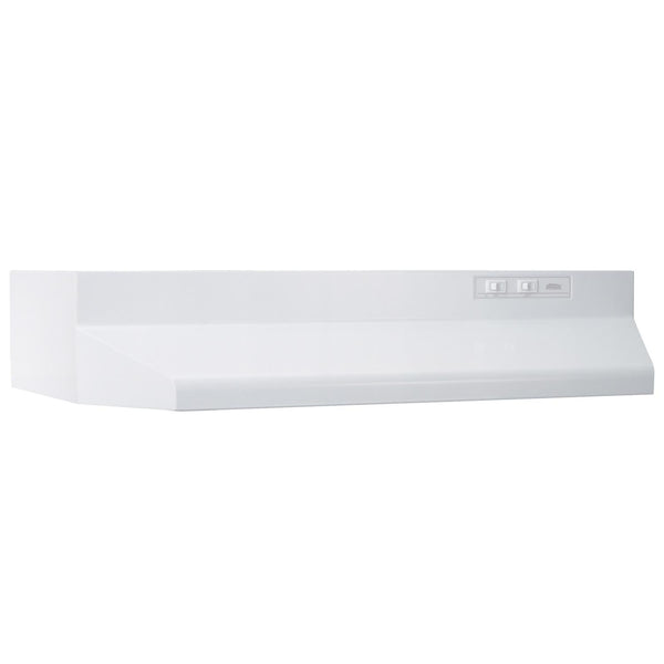 BROAN 403001 30-Inch Ducted Under-Cabinet Range Hood, 210 MAX Blower CFM, White