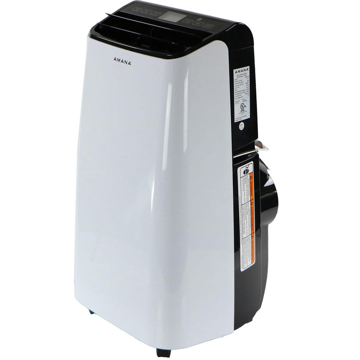 AMANA AMAP121AB2 Portable Air Conditioner with Remote Control in White/Black for Rooms up to 500-Sq. Ft.