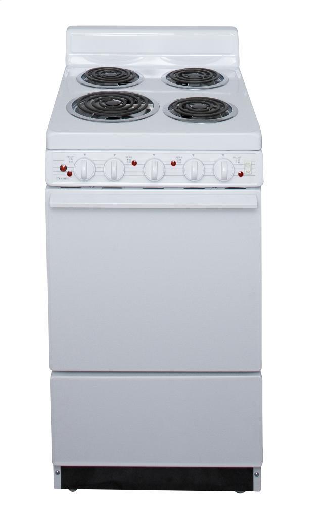 PREMIER EAKL0AOP 20 in. Freestanding Electric Range in White