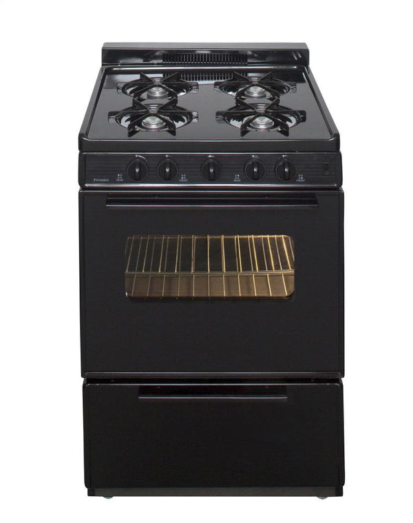 PREMIER SCK3XRBP 24 in. Freestanding Gas Range in Black