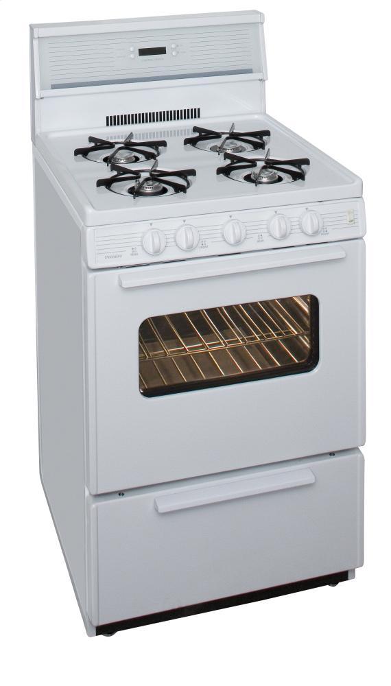 PREMIER SCK240OP 24 in. Freestanding Gas Range in White