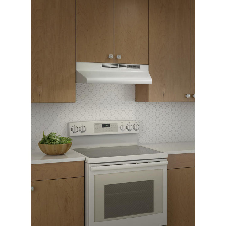 BROAN F402401 24-Inch Convertible Under-Cabinet Range Hood, 230 Max Blower CFM, White