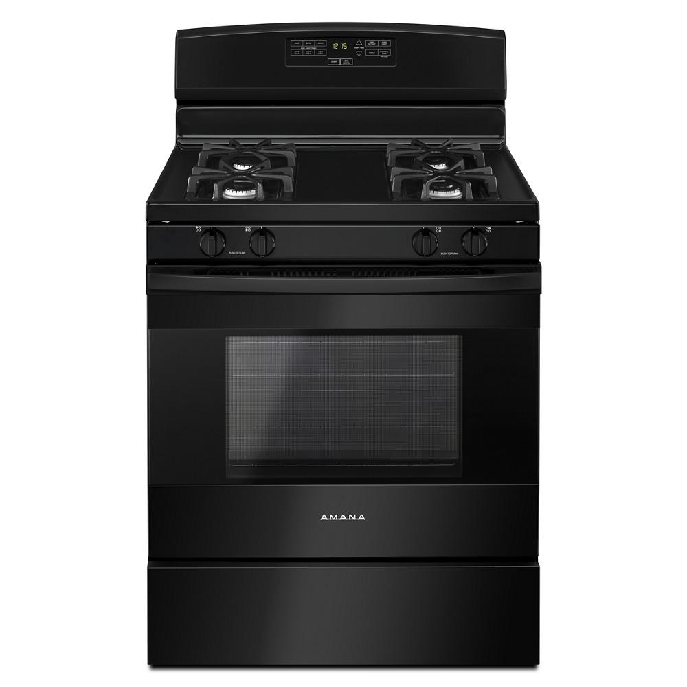 AMANA AGR6303MMB 30-inch Gas Range with Bake Assist Temps