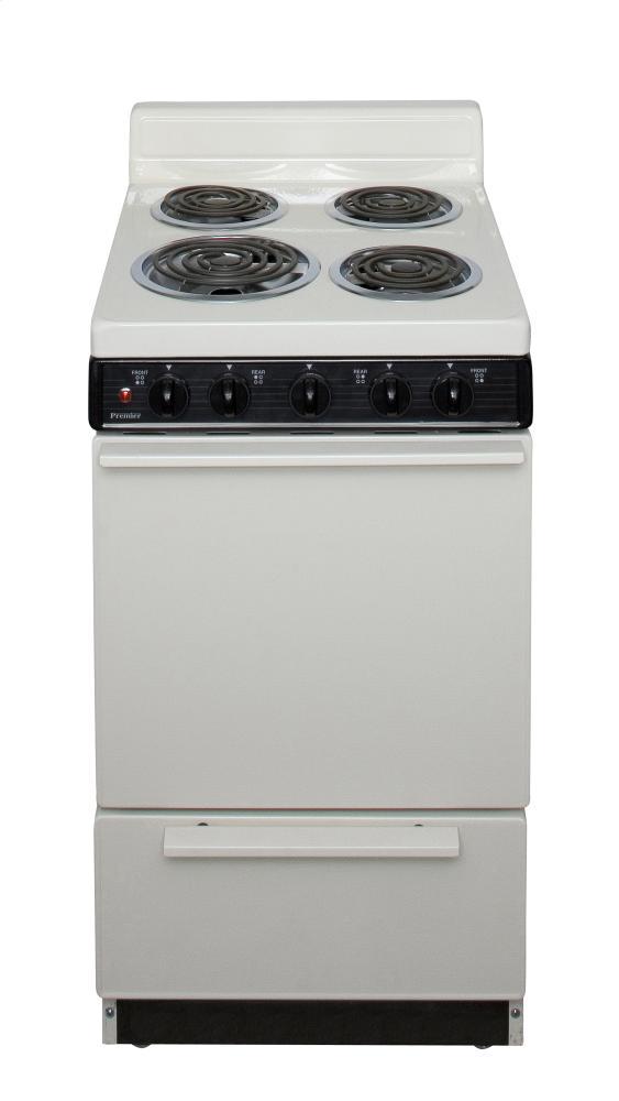 PREMIER EAK100TP 20 in. Freestanding Electric Range in Biscuit