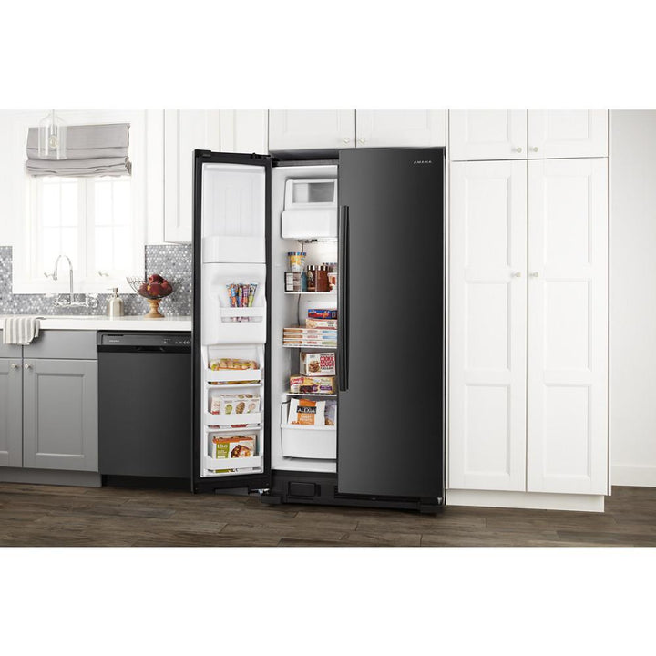 AMANA ASI2175GRB 33-inch Side-by-Side Refrigerator with Dual Pad External Ice and Water Dispenser