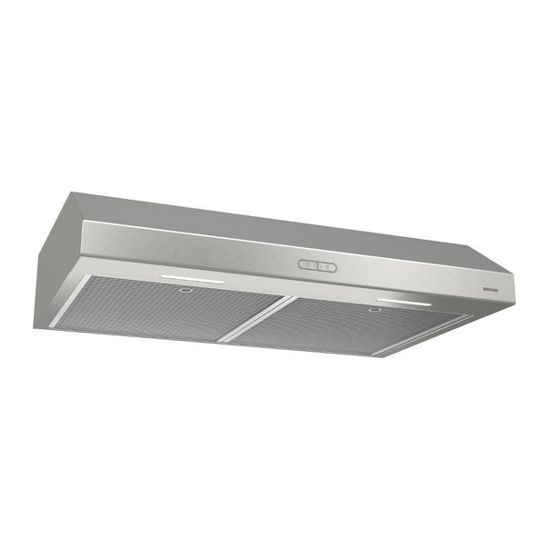 BROAN BCDF130SS Glacier 30-Inch Convertible Under-Cabinet Range Hood, 375 Max Blower CFM, Stainless Steel