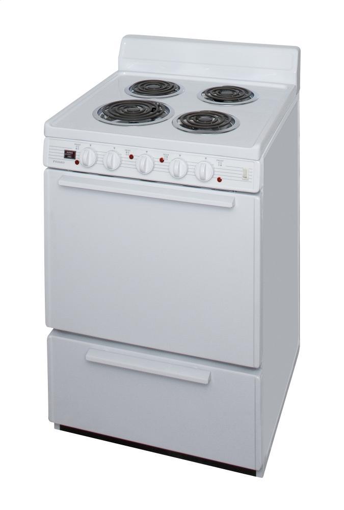 PREMIER ECKLOHOP 24 in. Freestanding Electric Range in White