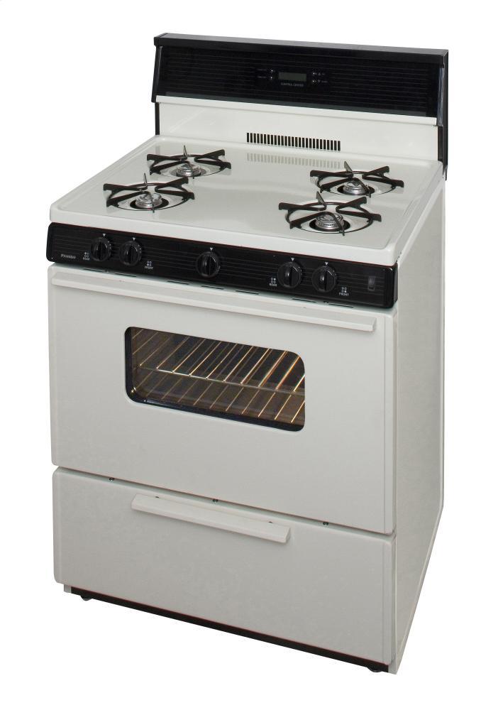 PREMIER SFK240TP 30 in. Freestanding Gas Range in Biscuit