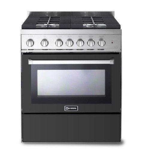 VERONA VEFSGG304NE 30" Gas Range - Matte Black