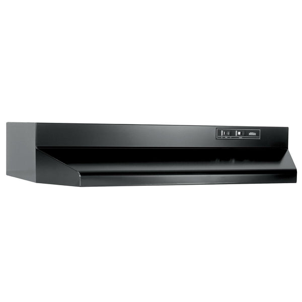 BROAN BUEZ030BL 30-Inch Ducted Under-Cabinet Range Hood w/ Easy Install System, 210 Max Blower CFM, Black