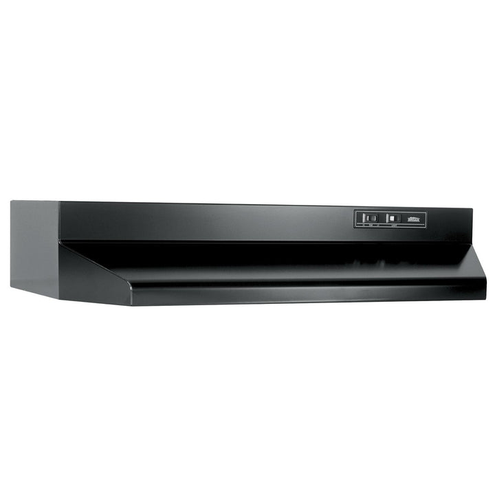 BROAN 403023 30-Inch Ducted Under-Cabinet Range Hood, 210 MAX Blower CFM, Black