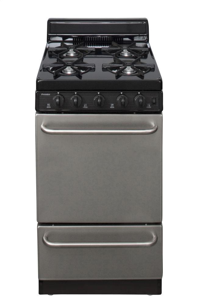 PREMIER SAK600BP 20 in. Freestanding Gas Range in Stainless Steel