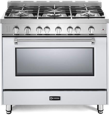 VERONA VPFSGG365W Prestige 36" Gas Single Oven Range - White