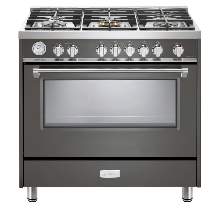 VERONA VDFSGG365SG Designer 36" Gas Single Oven Range - Slate Gray