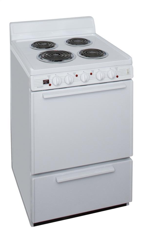 PREMIER ECKLOHOP 24 in. Freestanding Electric Range in White