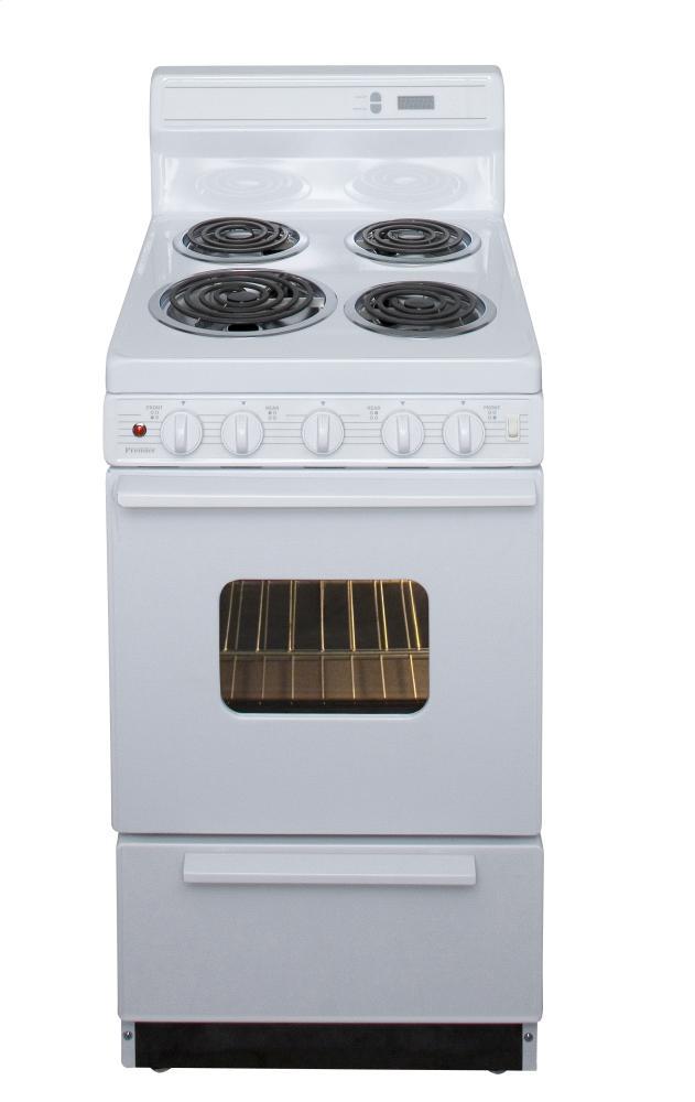 PREMIER EAK220OP 20 in. Freestanding Electric Range in White