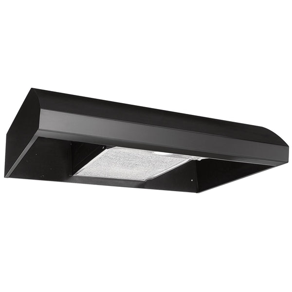 BROAN BXT130BL 30-Inch 4-Way Convertible Under-Cabinet Range Hood, 270 Max CFM, Black