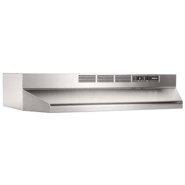 BROAN 413604 36-Inch Ductless Under-Cabinet Range Hood, Stainless Steel