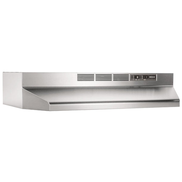 BROAN 412404 24-Inch Ductless Under-Cabinet Range Hood, Stainless Steel