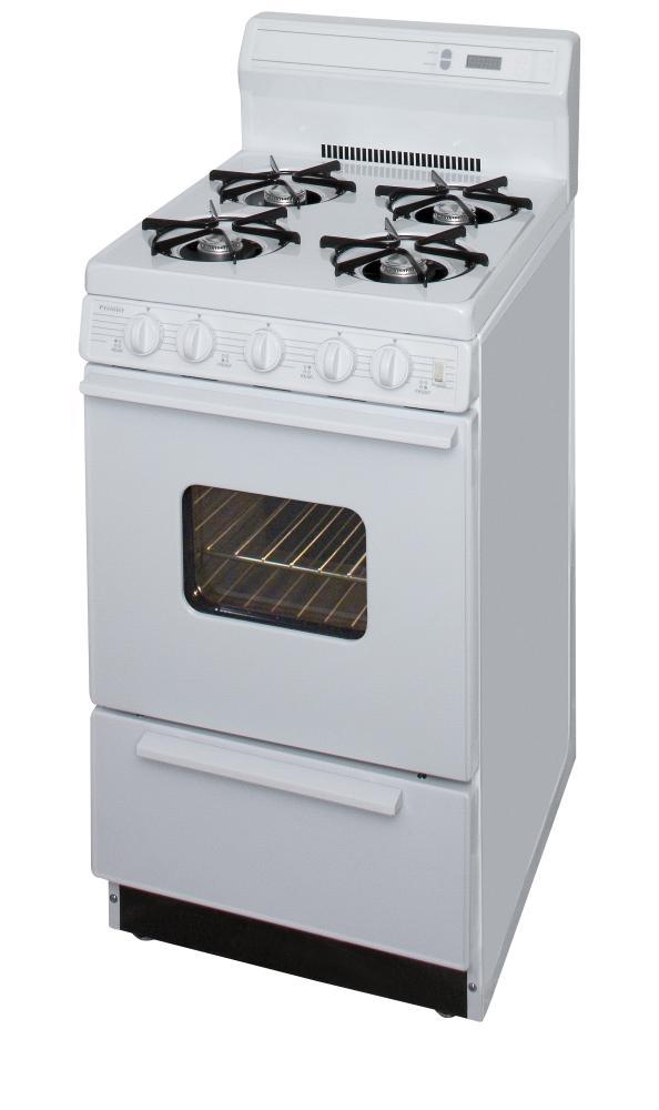 PREMIER SAK220OP 20 in. Freestanding Gas Range in White