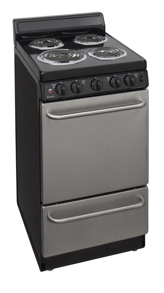 PREMIER EAK600BP 20 in. Freestanding Electric Range in Stainless Steel