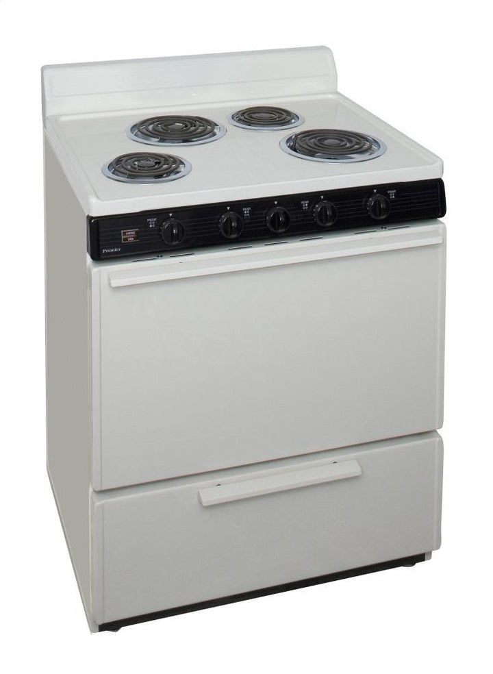 PREMIER EDK100TP 30 in. Freestanding Electric Range in Biscuit