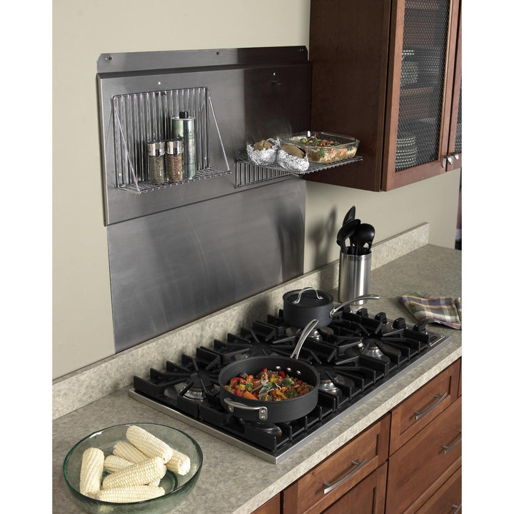 BROAN RMP3004 30-Inch Backsplash with shelves in Stainless Steel