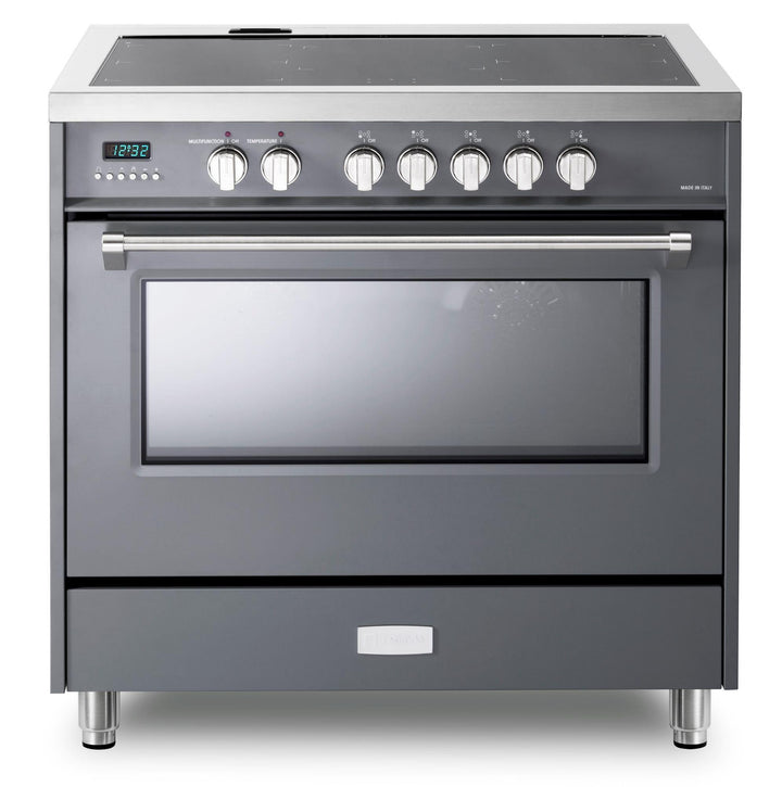 VERONA VDFSIE365SG Designer 36" Induction Single Oven Range - Slate Gray