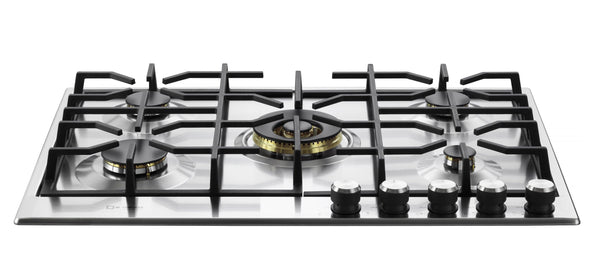 VERONA VDGCT530FSS Verona 30" Designer Gas Cooktop-Brass Burners SS