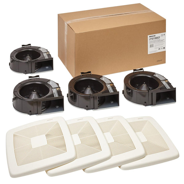 BROAN LP50100DCF Broan-NuTone R Wall Vent Kit, 3" or 4" Round Duct