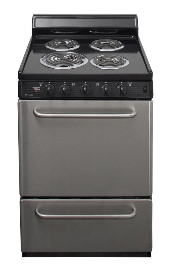 PREMIER ECK600BP 24 in. Freestanding Electric Range in Stainless Steel