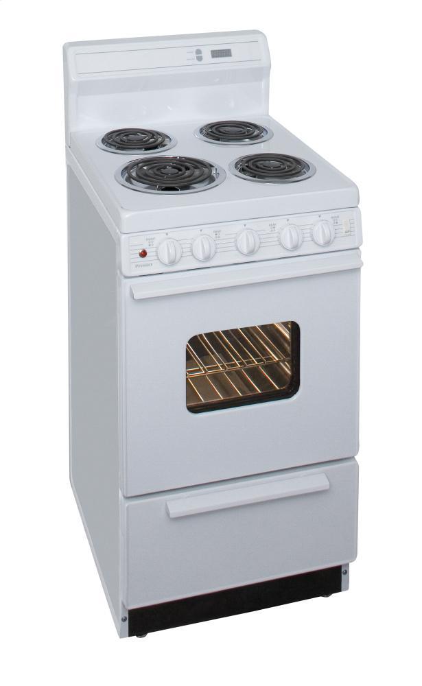 PREMIER EAK220OP 20 in. Freestanding Electric Range in White