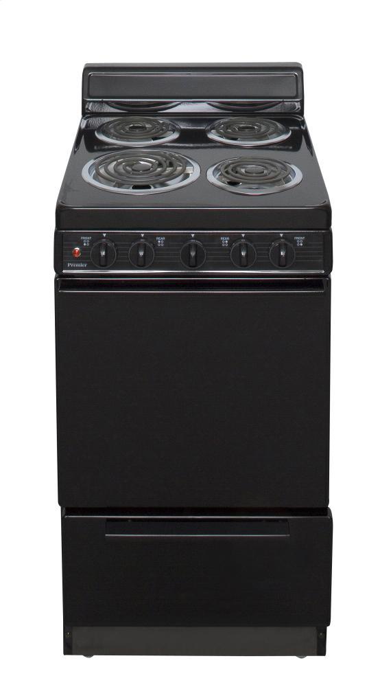 PREMIER EAK100BP 20 in. Freestanding Electric Range in Black