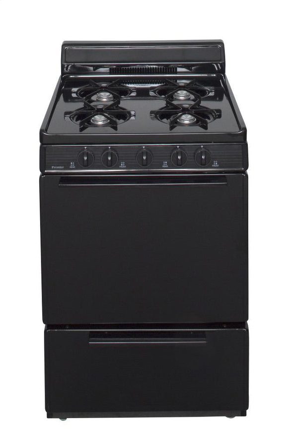 PREMIER SCK100BP 24 in. Freestanding Gas Range in Black