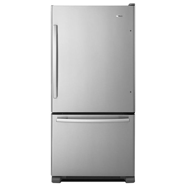 AMANA ABB2224BRM 33-inch Wide Bottom-Freezer Refrigerator with EasyFreezer TM Pull-Out Drawer - 22 cu. ft. Capacity