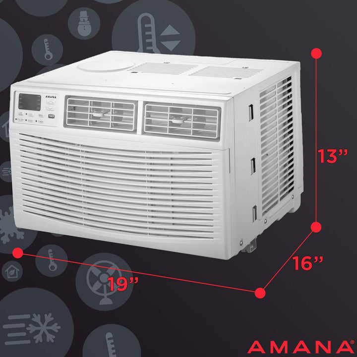 AMANA AMAP061CW 6,000 BTU 115V Window-Mounted Air Conditioner with Remote Control