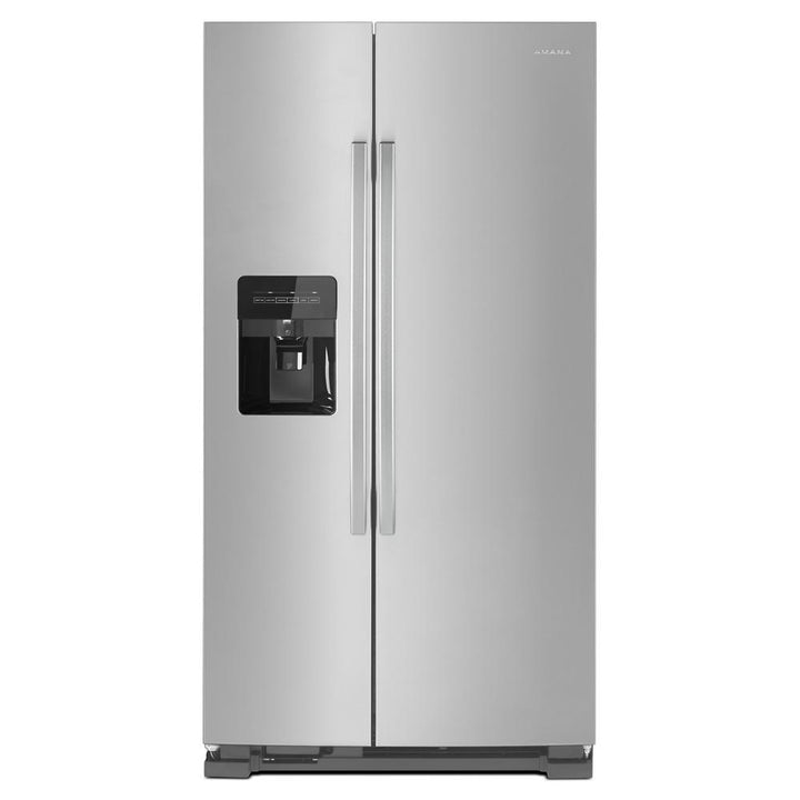 AMANA ASI2175GRS 33-inch Side-by-Side Refrigerator with Dual Pad External Ice and Water Dispenser