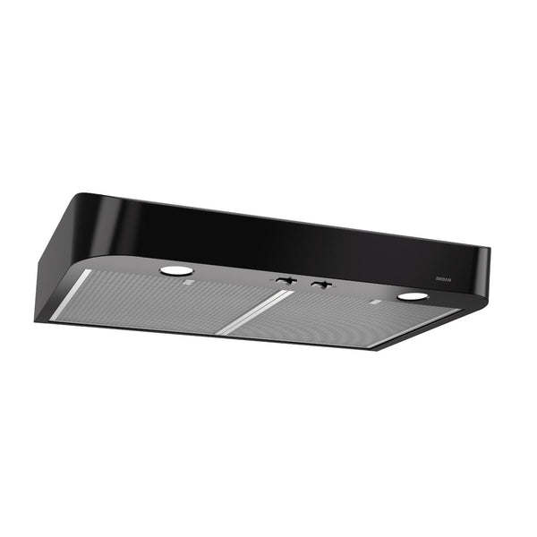 BROAN CLSC230BL Antero 30-Inch Under-Cabinet Range Hood, 375 MAX Blower CFM, Black