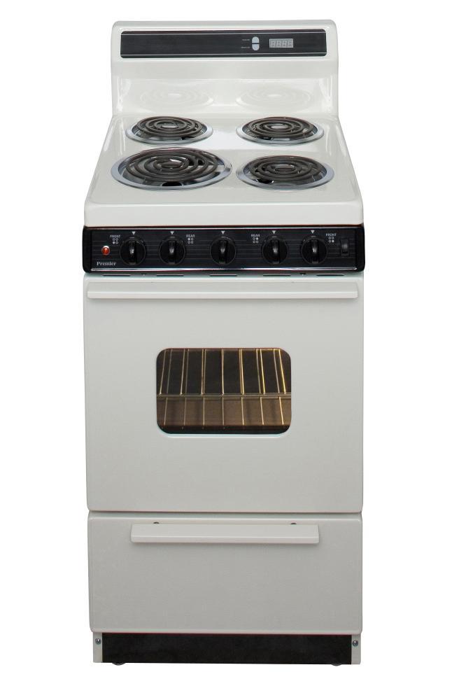 PREMIER EAK220TP 20 in. Freestanding Electric Range in Biscuit